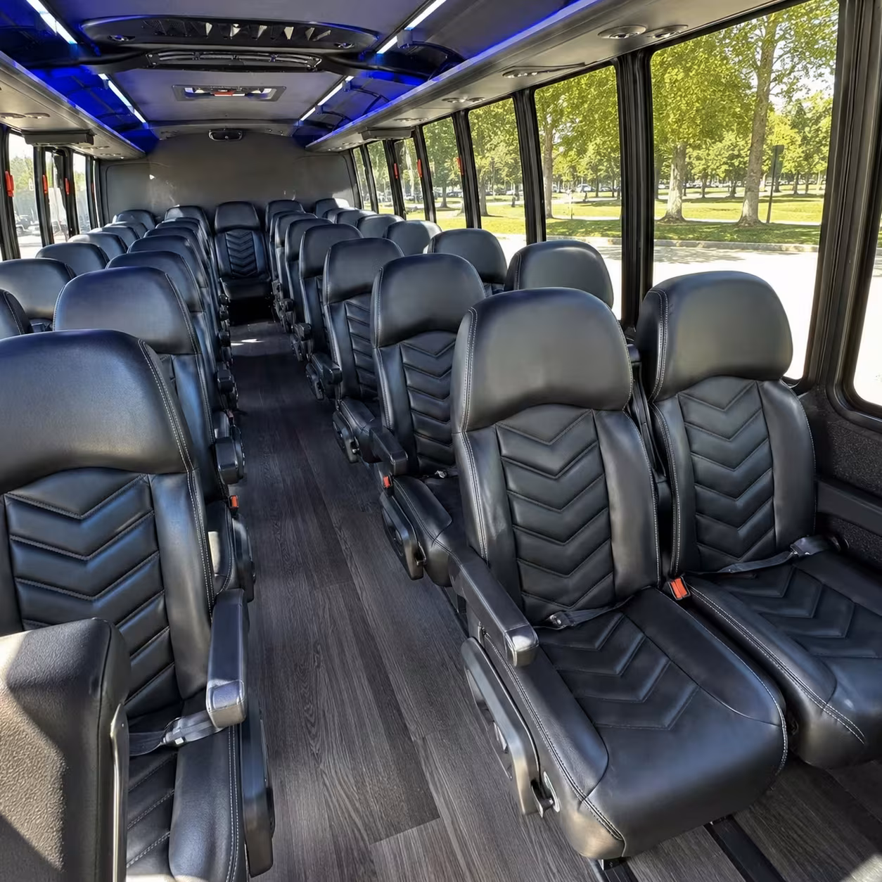 25 passenger minibus interior