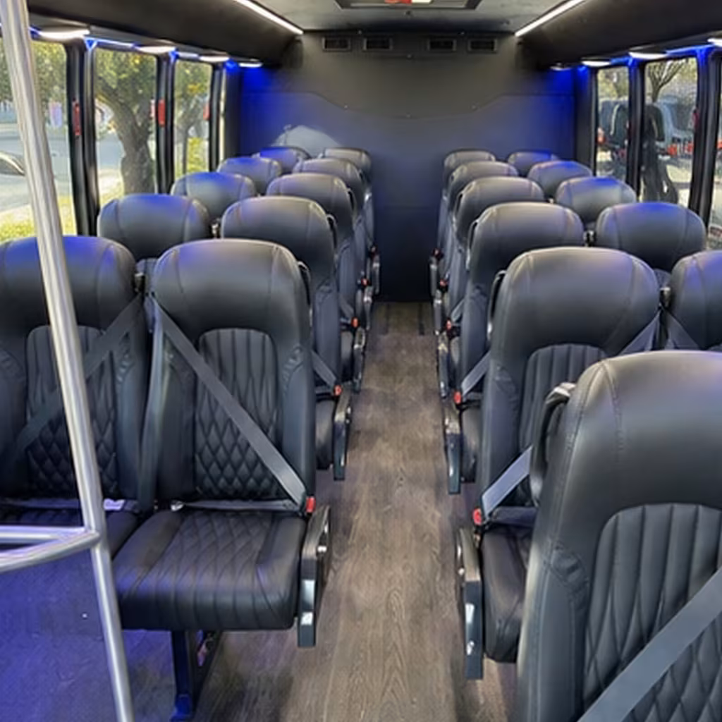 28 passenger minibus inside