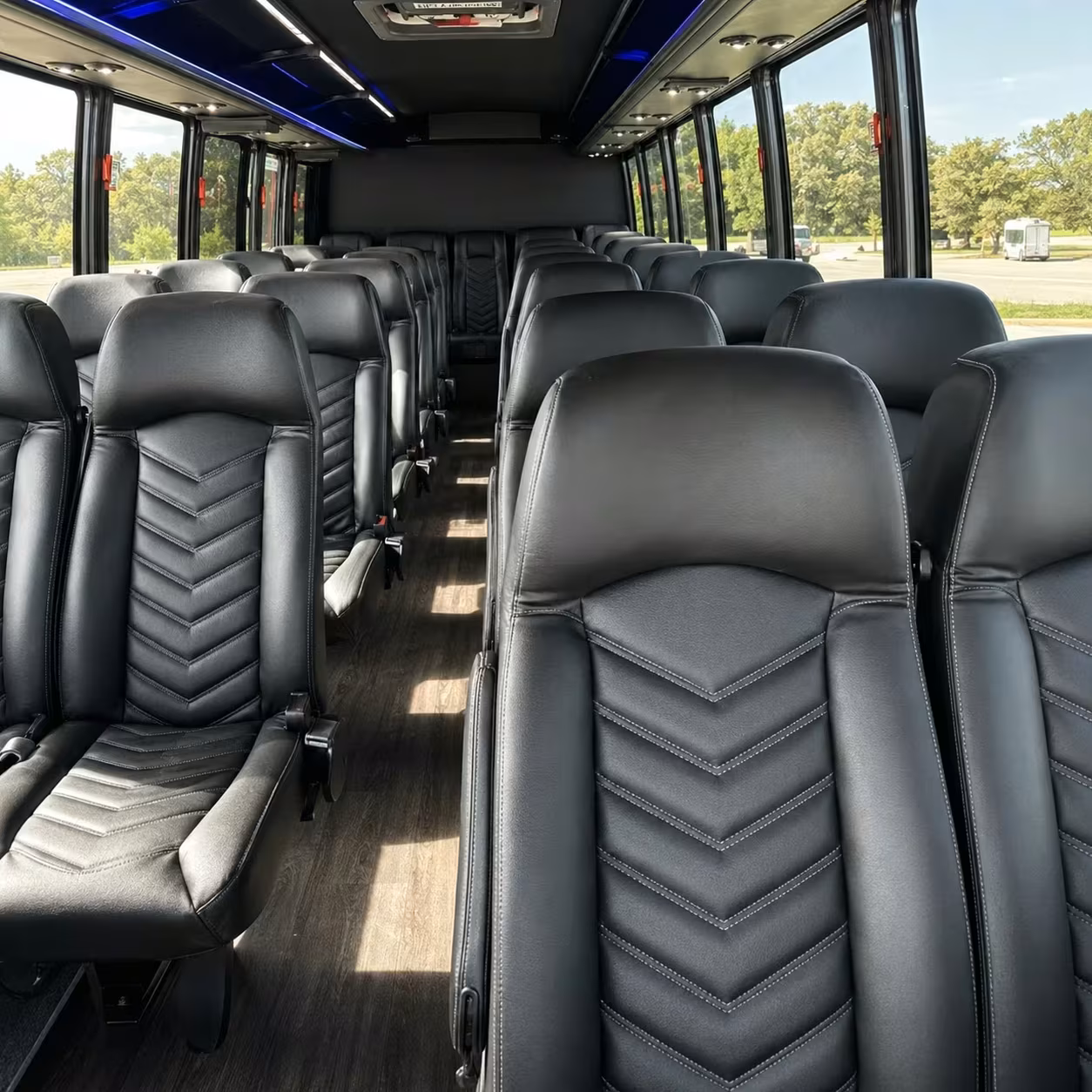 35 passenger minibus inside