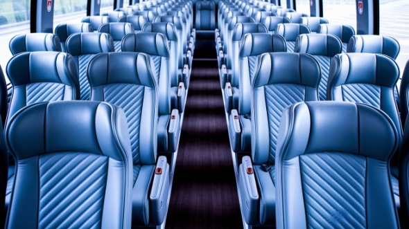 50 passenger charter bus interior