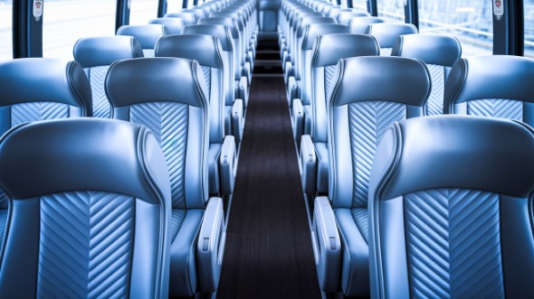 55 passenger charter bus interior