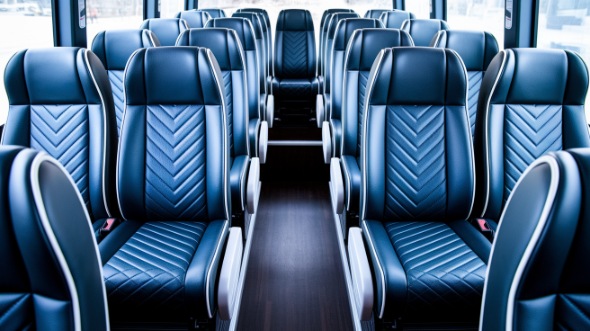 durham 18 passenger minibus inside