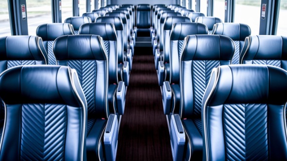 durham 50 passenger charter bus inside