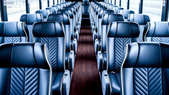 durham 54 passenger charter bus inside