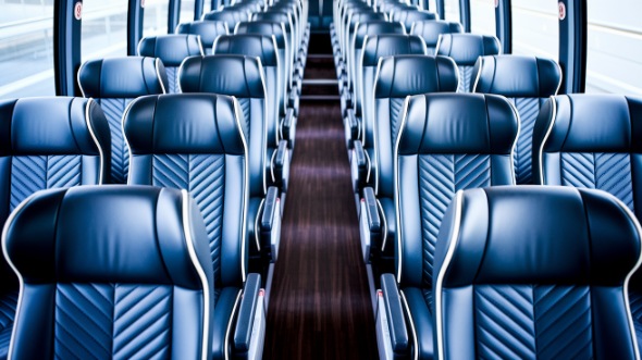 durham 55 passenger charter bus inside