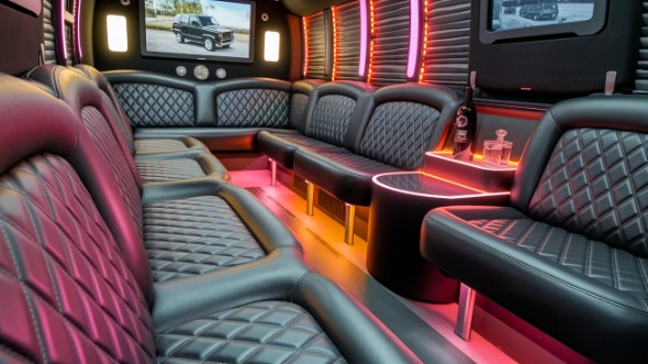 durham party bus rental inside